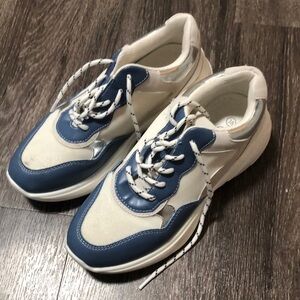 Calcado Guimarães Chunky Platform Sneakers - Blue & White - Size EU 38 / US 7.5